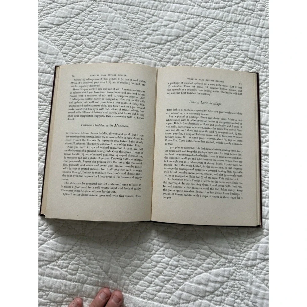 Take It Easy‎ Before Dinner by Ruth Langland Holberg (1948, War Time  Hardcover)